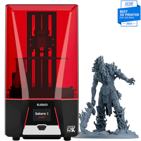 IMPRESORA 3D DE RESINA ELEGOO SATURN 3 MSLA 12K LCD MONO (218X122X250)MM