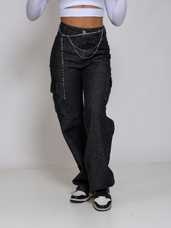 Calça cargo grafite