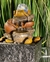 Fuente de agua Feng Shui con esfera de vidrio 18 cm
