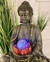 Fuente de Agua con Buda y Esfera de Vidrio Luz Multicolor - 40 cm - tienda online