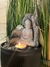 Fuente de Agua Buda Feng Shui con esfera de vidrio - 26 cm - Exclusiva con vela y luz led. - tienda online