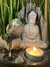 Fuente de Agua Buda Feng Shui con esfera de vidrio - 26 cm - Exclusiva con vela y luz led. en internet