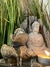 Imagen de Fuente de Agua Buda Feng Shui con esfera de vidrio - 26 cm - Exclusiva con vela y luz led.