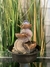 Fuente de Agua Feng Shui con Esfera de Vidrio Iluminada RGB - 26 cm