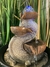 Fuente de Agua Feng Shui con Esfera de Vidrio Iluminada RGB - 26 cm