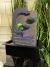 Imagen de Increíble Fuente de Agua con Esfera de vidrio multicolor Feng Shui 40 cm - Gran caudal de agua - Doble caída de agua - Doble luz