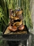 Fuente de agua Feng Shui con esfera de vidrio 26 cm - Mucho caudal de agua