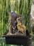 Fuente de Agua Feng Shui Elefantes 25 cm - Diseño exclusivo esfera de vidrio multicolor