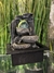 Fuente de Agua Feng Shui 25 cm Efecto Roca con Luz Multicolor y esfera de vidrio