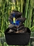 Fuente de Agua Feng Shui 18 cm simula piedra luz multicolor