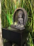 Fuente de Agua Buda con esfera de vidrio - 26 cm - Exclusiva en internet