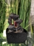 Fuente de Agua Feng Shui 18 cm simula piedra luz multicolor