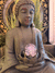 Exclusiva figura de Buda con fuente de agua - Apta interior y exterior - Esfera gigante de vidrio - Alma Regalos