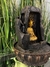 Exclusiva Fuente de Agua Feng Shui con Buda 32 cm - Caída de agua en forma de lluvia intensa - Alma Regalos