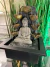 Fuente de agua Feng Shui con Buda y luz led blanca - 25 cm