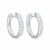 Aros en Plata 925 – Classic MicroCristales 20mm AMP010 - comprar online