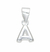 Dijes Iniciales Lisa de Plata 925 - " A " 14 mm DL090 - comprar online