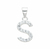 Dijes Iniciales de Plata 925 – "S" 20mm DC035