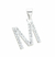 Dijes Iniciales de Plata 925 – "M" 20mm DC037