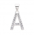 Dijes Iniciales de Plata 925 – "A" 25mm DC036 - comprar online