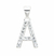 Dijes Iniciales de Plata 925 – "A" 25mm DC036 en internet
