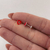 Aro abridor esmaltado corazon calado rojo ABE154 - comprar online