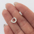 Aros Plata Laminada – Argolla Micro Cristal 10mm ALP007