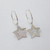 Argolla de Plata 925 14mm Estrella Calada ARGL022