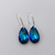 Argolla 16mm con Cristal Original Gota Azul Ocean ASW006