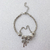 Pulsera Dora con Dijes - Moño con Critales Blancos PAR232 - comprar online