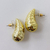 Aros Dorados Gota Inflada Espiral AAD032 - comprar online