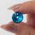 Circulo 12 mm Azul Ocen - Cristal Austriaco SWA011