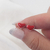 Aros abridores esmaltados de Plata Corazon Bombe Rojo ABE138