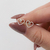 Aros Abridores con Cubic Corazon Calado ABC030