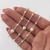 Conjunto de Plata Laminada perlas intercaladas JCL001