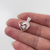 Dije de Plata 925 Corazón con cubic DC002