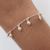 Pulsera Laminada en Plata 1000 – Perlitas PAB003