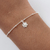 Pulsera Laminada en Plata 1000 – Flor PAB007