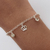 Pulsera Laminada en Plata 1000 – Corona y Cristal PAB010
