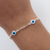 Pulsera Laminada en Plata 1000 – Ojo Turco PAB021
