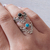 Anillo de Plata 925 con piedra artificial AP042