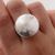Anillo de Plata 925 inflada Circle AE001