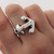 Anillo de Plata 925 inflada Ancla AE037