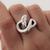 Anillo de Plata 925 inflada cola de ballena AE041
