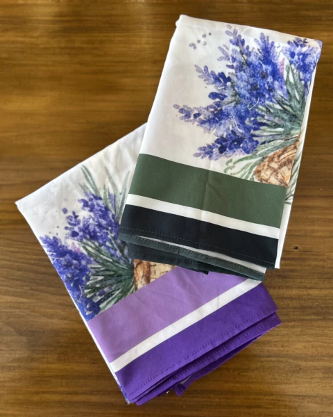 Lenço Essência de Lavanda 60x60 – Tamanho P | La Janda