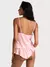 Victoria's Secret Tease Satin Lace-Trim Cami & Flutter Shorts Set Tamanho Pequeno - A&A Imports