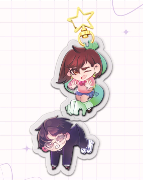 Dandadan Momo & Okarun Double Keychain - comprar en línea