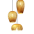 Kit de 3 Luminárias Pendentes Decorativos Artesanais de Bambu Shizu - Mansioni Design