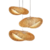 Kit de 3 Luminárias Pendentes Decorativos Artesanais de Bambu Shizu - comprar online