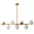 Lustre Para Sala Dourado - Orbitalis - loja online